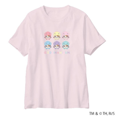 Godzilla Ham-kun T-shirt Pink TOHO Godzilla Store Collection Japanese Character-image
