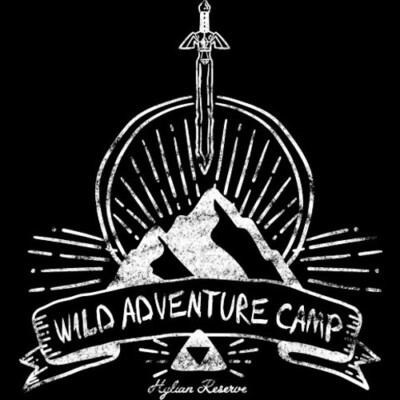 THE LEGEND OF ZELDA Breath of the Wild Adventure Camp Nintendo TEEFURY T-SHIRT-image