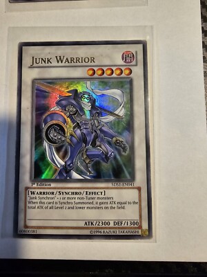 Yu-Gi-Oh! TCG Junk Warrior Yu-Gi-Oh! 5D's 5DS1-EN041 1st Edition Ultra Rare-image