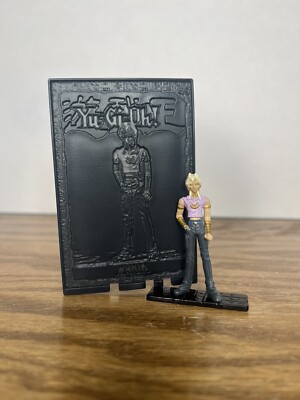 1996 Yu-Gi-Oh Marik Ishtar 2” MINI Figure W/ Plastic Trading Card-image