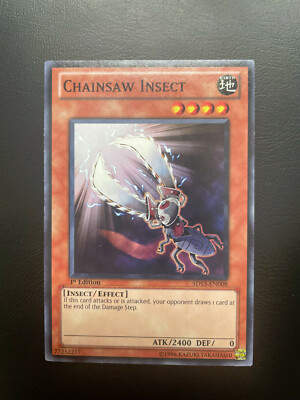 Yugioh Chainsaw Insect 5DS3-EN008Common 1st Edition LP-image