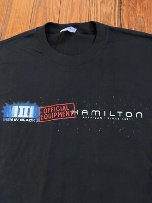 Vintage 2002 Men In Black 2 Movie Promo Shirt MIB Will Smith Hamilton Glasses-image