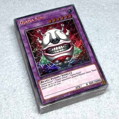Yugioh GX Chazz Princeton Premium 69 Card Deck Armed Dragon Ojama King + Extras-image