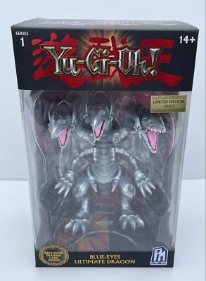 E1 Phatmojo Action Figure Yu-Gi-Oh! Exclusive Card Blue Eyes Ultimate Dragon-image
