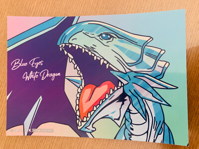 Yu-Gi-Oh BLUE EYES WHITE DRAGON Phot Card KONAMI  From Japan-image