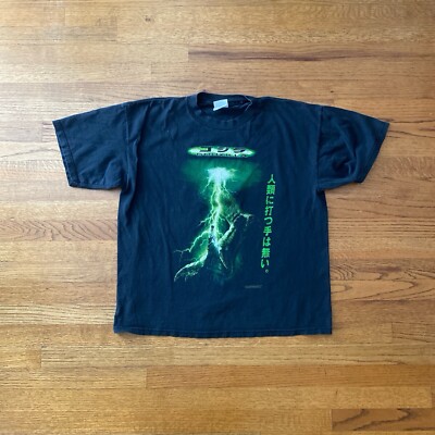 Vintage Godzilla 1998 Promo Shirt XL Horror Movie Japanese Monster Kaiju Toho-image