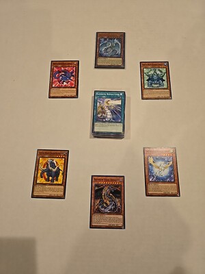 Yugioh 70+ Jesse GX Crystal Beast Rainbow Dragon Themed Common Lot-image