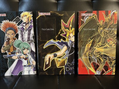 Lot of 3 YuGiOh! Legendary Collection Yugi, Joey 5D's Game Board Playmat-image