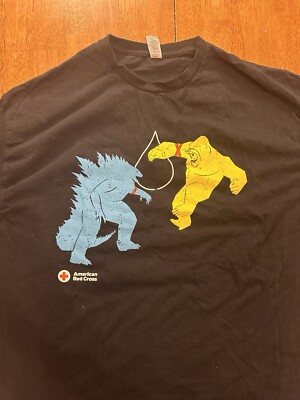 Godzilla x Kong The New Empire T Shirt XL American Red Cross Blood Drive Movie-image