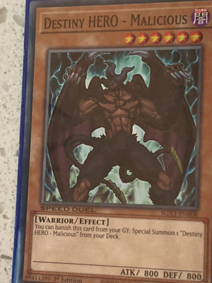 Destiny HERO - Malicious Speed Duel Academy box common ungraded near mint-image