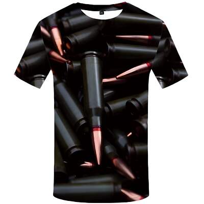 3D Geometric Print Casual T-Shirt for Men Round Neck Short Sleeve Spring Summer-image