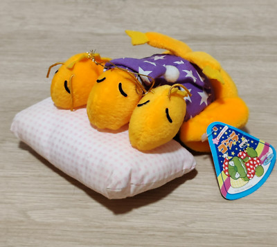 King Ghidorah Godzilla Sleeping in Pajamas Plush Doll Vintage Banpresto 1993 TAG-image