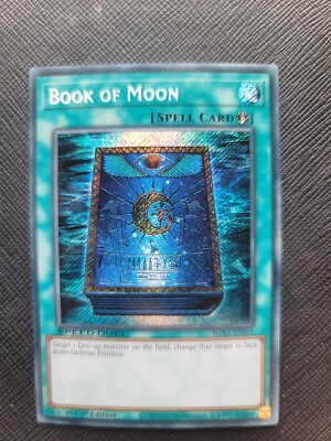 Book Of Moon Secret Rare SGX1-EN115 1st Edition Speed Duel-image