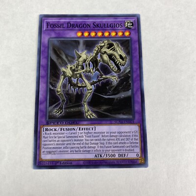 Yugioh FOSSIL DRAGON SKULLGIOS SGX4-ENND21 1st Edition Midterm Destruction-image