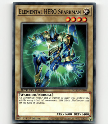 Yugioh Elemental HERO Sparkman Speed Duel GX: Duelists of Shadows-image
