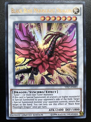 Black Rose Moonlight Dragon YF07-EN001 Ultra Rare Limited Edition Mint/Near mint-image