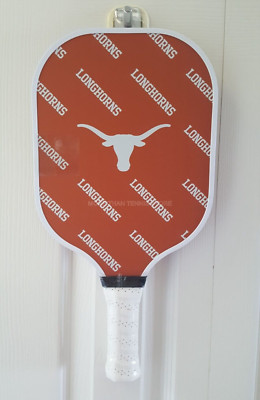 Parrot Carbon Fiber Face Pickleball Paddle Honeycomb Polymer Core LONGHORNS Team-image