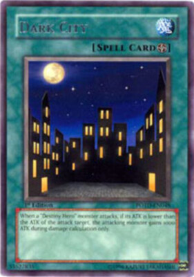 Dark City - POTD-EN048 - Rare - Unlimited Edition NM YuGiOh!  Booster Set Cards -image