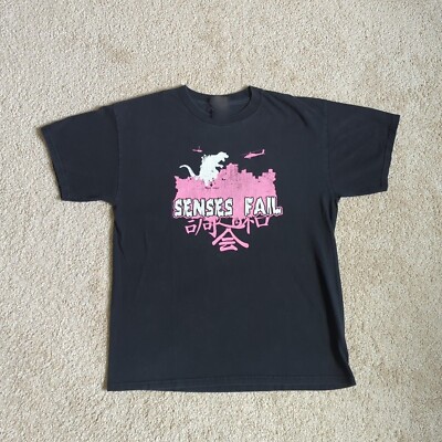 SENSES FAIL Vintage Godzilla T-Shirt Unisex Cotton All Size S-5XL MO371-image