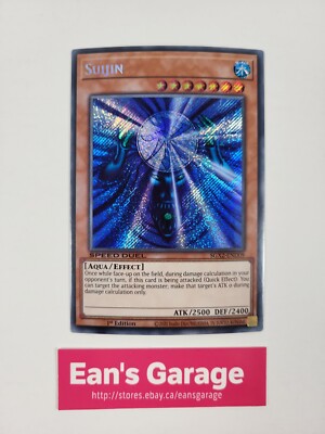 YuGiOh Suijin 1st Edition SGX2-END09 Speed Duel GX MTP Secret Rare Holo - Mint-image