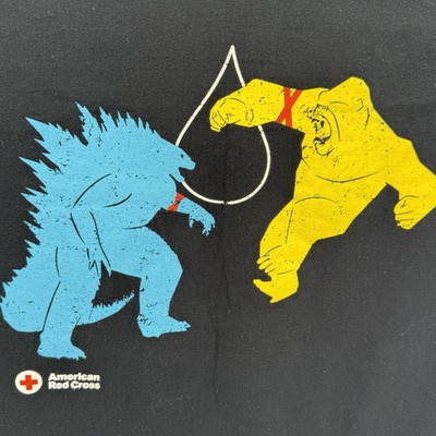 Godzilla X Kong The New Empire American Red Cross Give Blood Graphic T-Shirt L-image