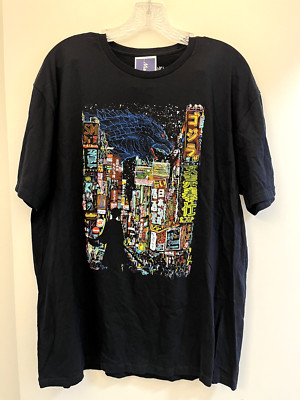 Godzilla T-Shirt, Black XL, Threadless, Kooky Love Design, New w/ Tags-image