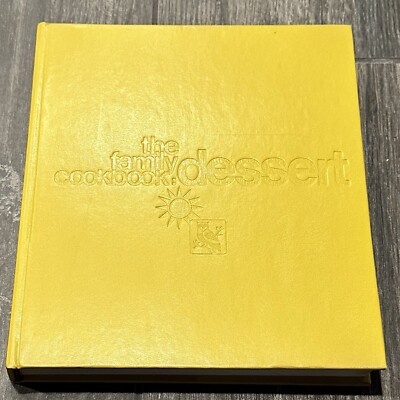 The Family Cookbook: Dessert 1972 Charlotte Adams - Yellow Leather-image