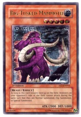 Big-Tusked Mammoth - FET-EN015 - Ultimate Rare - 1st Edition PL/MP YuGiOh!  Boos-image