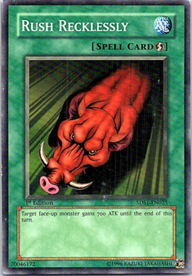 Rush Recklessly 5DS1-EN025 Yu-Gi-Oh! Light Play 1st Edition -image