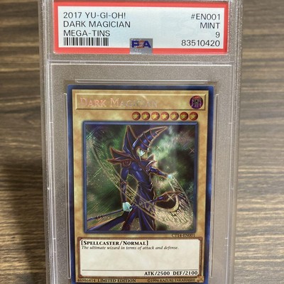 Yu-Gi-Oh! Dark Magician PSA 9 SECRET English Card Collectible Mint-image