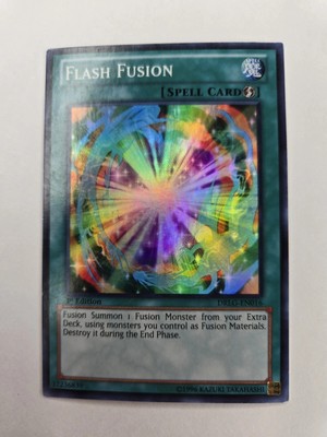 Flash Fusion (GX) - DRLG-EN016 - Super Rare - 1st Edition x1 - Lightly Played-image