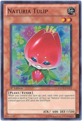 Yu-Gi-Oh Card - HA03-EN013 - NATURIA TULIP (super rare holo) - NM-image