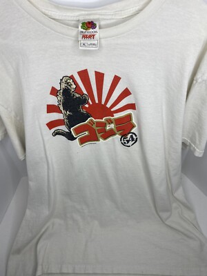 Vintage Godzilla 54 Adult XL Japanese Kaiju Monster 50 Years Movie Promo Shirt-image