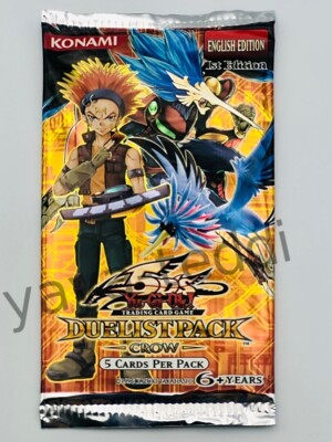 YuGiOh 5D's Duelist Pack CROW Booster Pack (5 cards) 1st Edition English-image