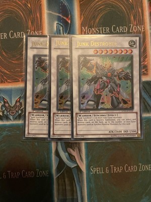 Yugioh - 3x Junk Destroyer - 1st Edition Ultra Rare NM 5DS3-EN039-image