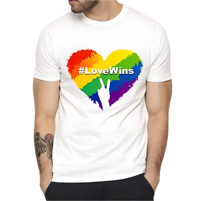 Pride-Inspired Cotton Short Sleeve T-Shirt for LGBTQ+ Community - Comfortable an-image