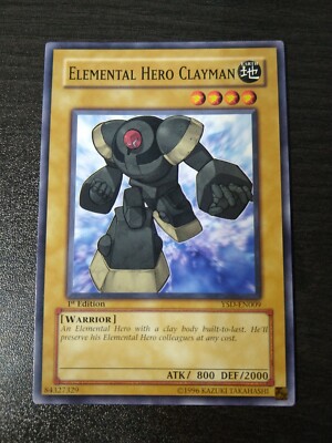 Yugioh Elemental Hero Clayman YSD-EN009 Common 1st Edition Starter Deck: GX M/NM-image