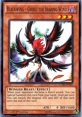 Blackwing - Ghibli The Searing Wind LC5D-EN120 Yu-Gi-Oh! Light Play 1st Edition-image