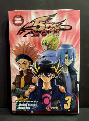 YuGiOh 5D's Volume 3 Shonen Jump Manga  New Sealed Card Included-image