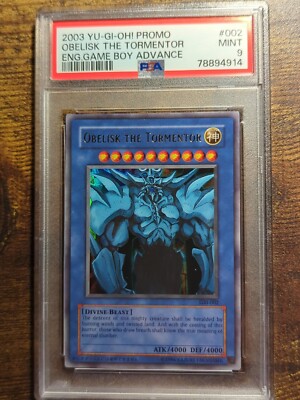 YUGIOH PSA 9 2003 Obelisk the Tormentor GBI-002 Ultra Rare 2003 Holo-image