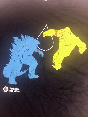 American Red Cross GODZILLA x KING KONG Movie The New Empire t shirt size XL-image