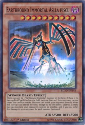 Lightly Played, English Yu Gi Oh Earthbound Immortal Aslla Piscu - LC5D-EN146 - -image