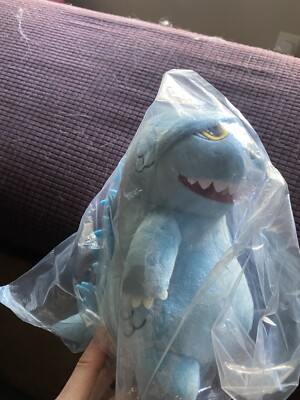 Kidrobot Phunny Godzilla Plush Stuffed Animal Blue-image