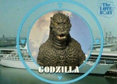 Godzilla # 13 - 8 x 10 Tee Shirt Iron On Transfer Love Boat-image