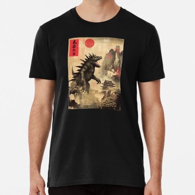 Ancient Gojira/Godzilla Painting 2 Made in Australia T-Shirt S-2XL-image