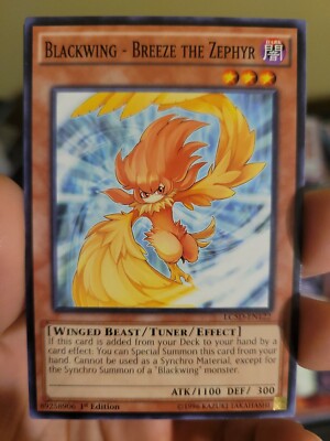 Blackwing - Breeze the Zephyr LC5D-EN122 1st Edition Very Light Play NM Yugioh-image