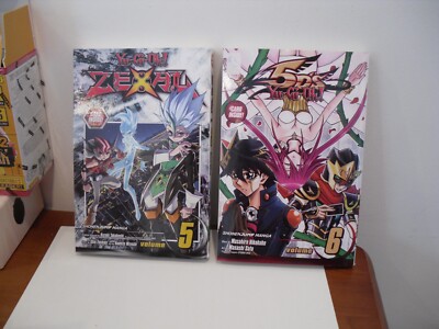 2 Yu-Gi-Oh! Zexal Vol. 5 & VOLUME #6 5D'S Manga BOTH FIRST PRINTINGS   NO CARDS-image