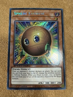 🔥 Yugioh Sphere Kuriboh SGX1-ENI12 1ST ED SECRET RARE NM SPEED DUEL GX-image