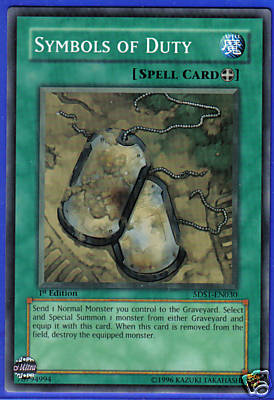 5DS1-EN030 Yu-Gi-Oh! Card SYMBOLS OF DUTY 1st Edition MINT / NM-image
