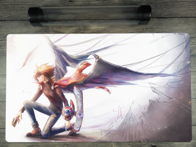 Ygomat GX Jaden Yuki Custom Trading Card Game Duel Playmat Free Best Tube-image